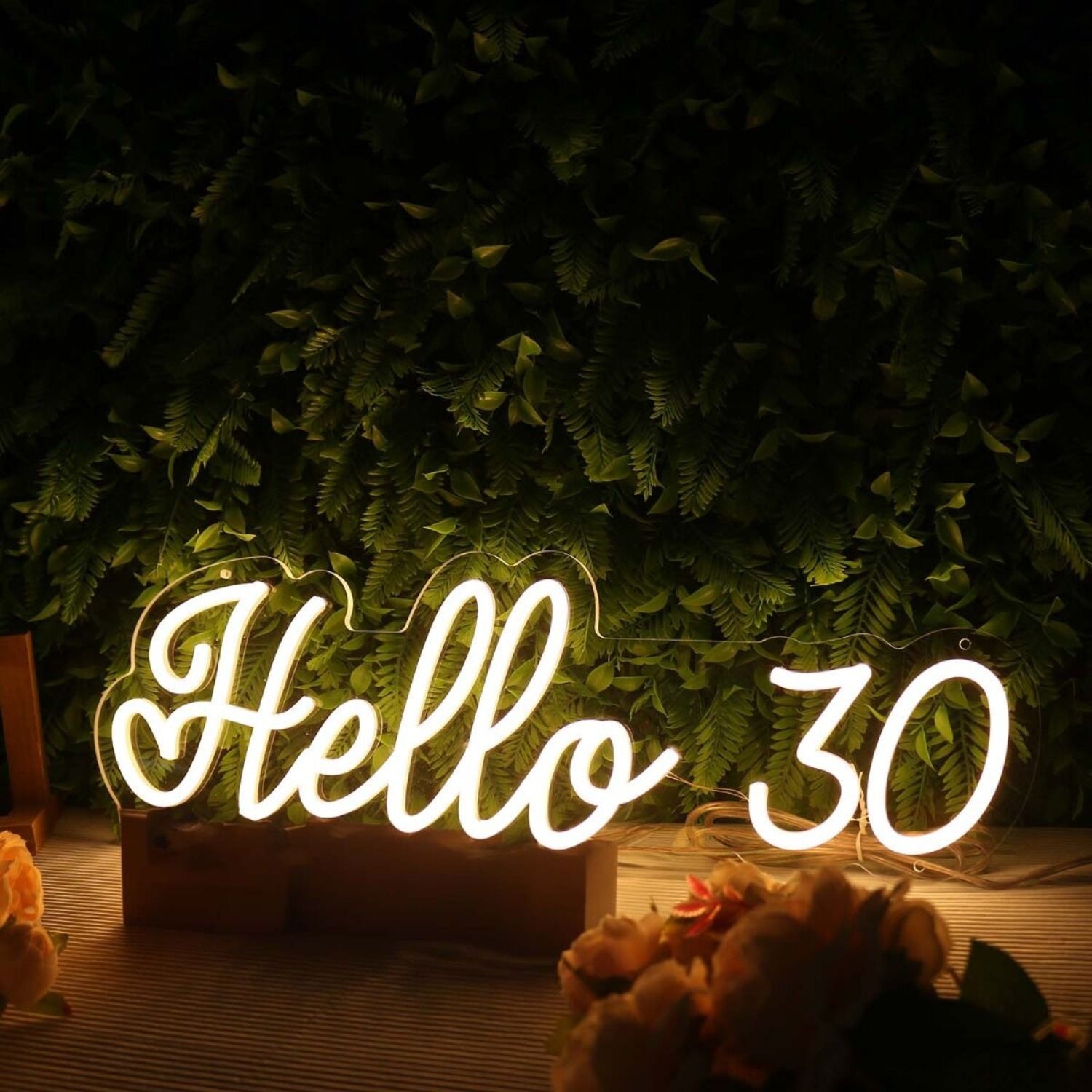 Hello 30 Yellow Neon Sign | Shineneon