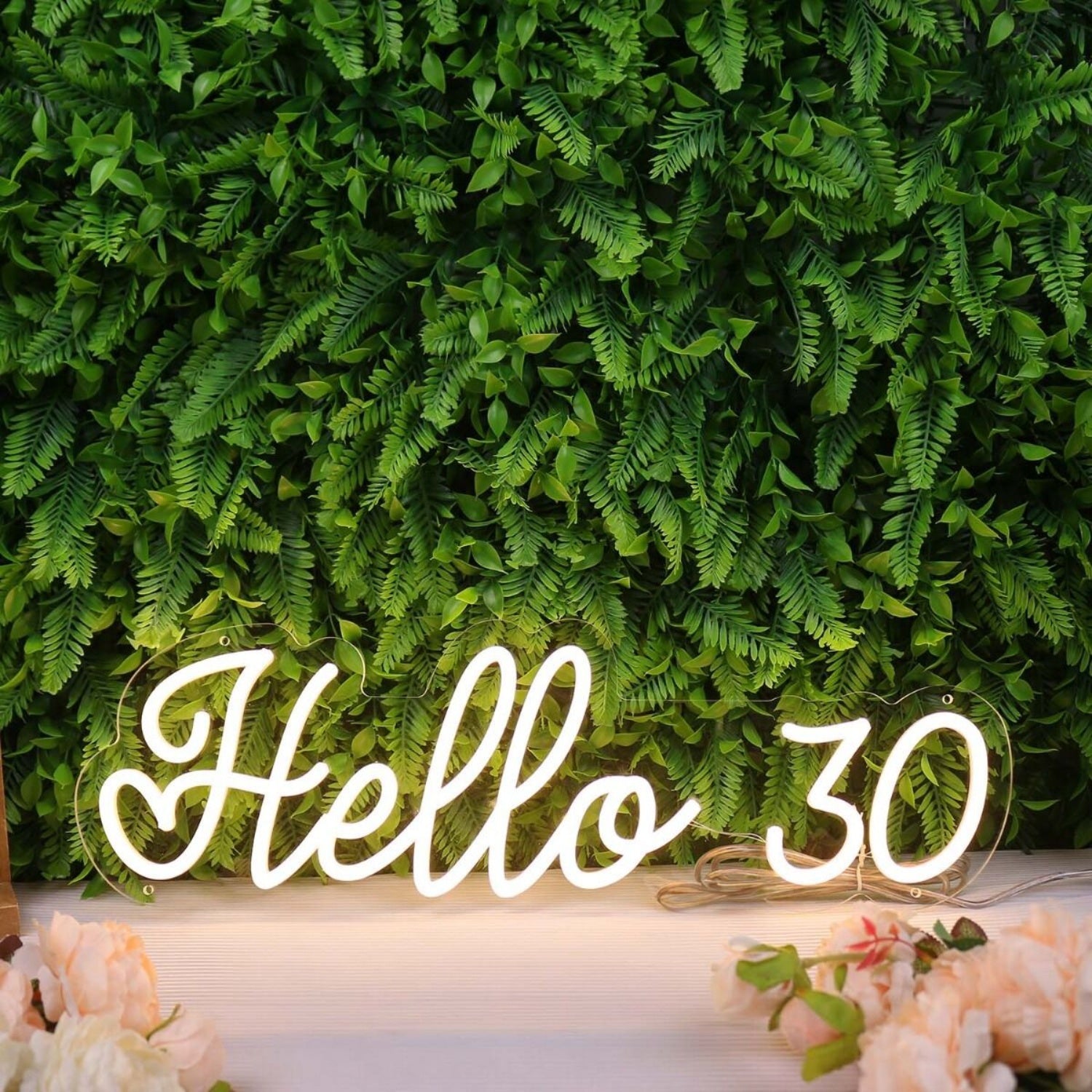 Hello 30 Yellow Neon Sign | Shineneon