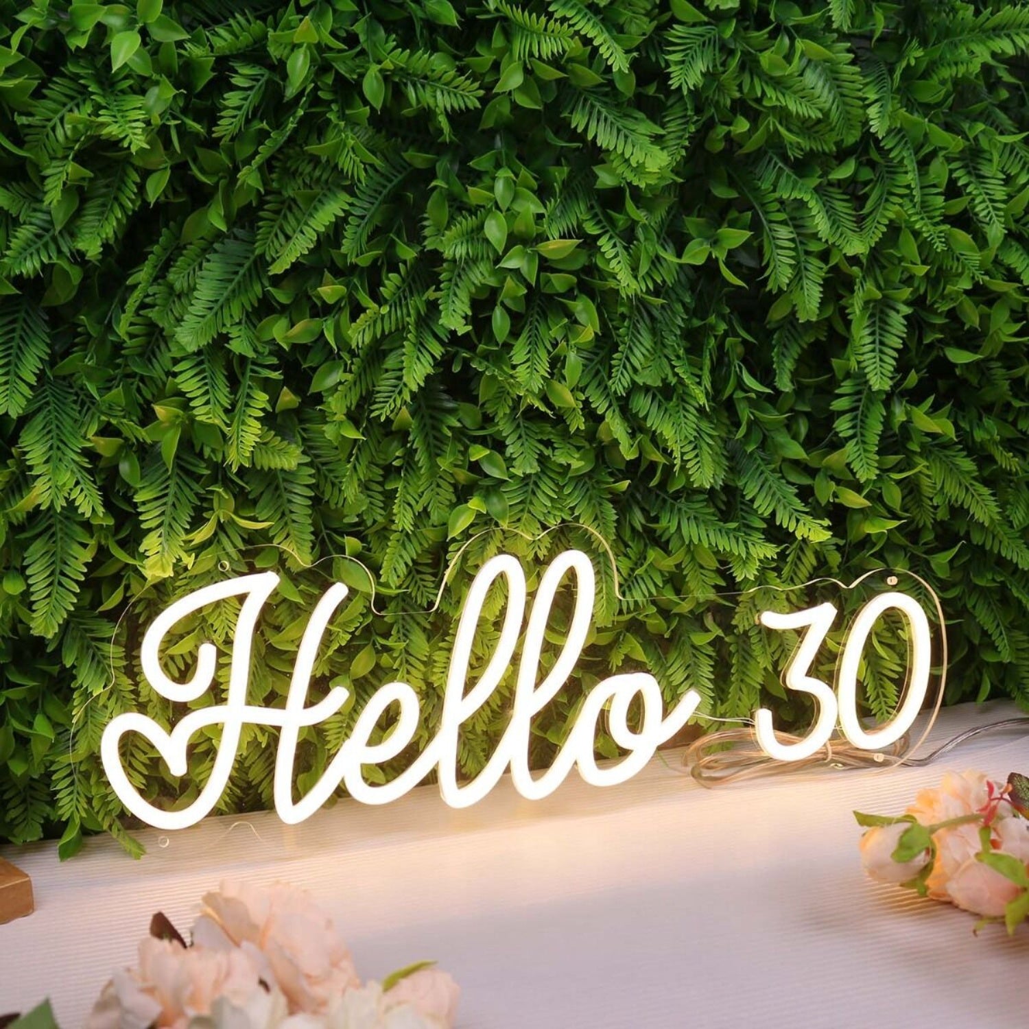 Hello 30 Yellow Neon Sign | Shineneon