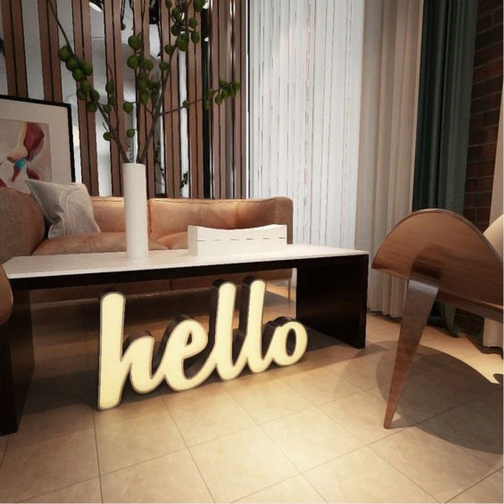 Hello 3D Frontlit Channel Letters Led Light Sign - Shineneon
