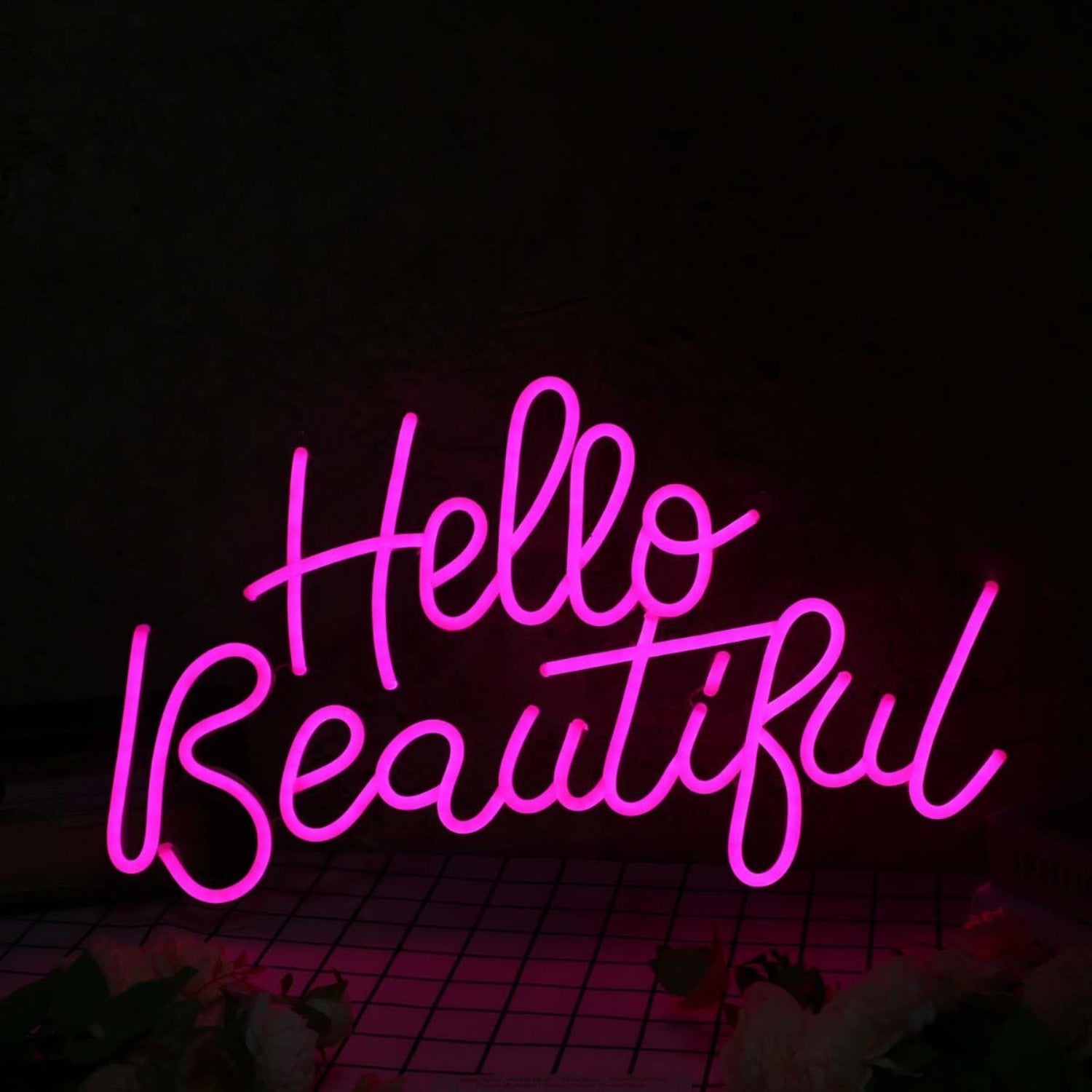 Hello Beautiful Pink Led Neon Sign | Shineneon