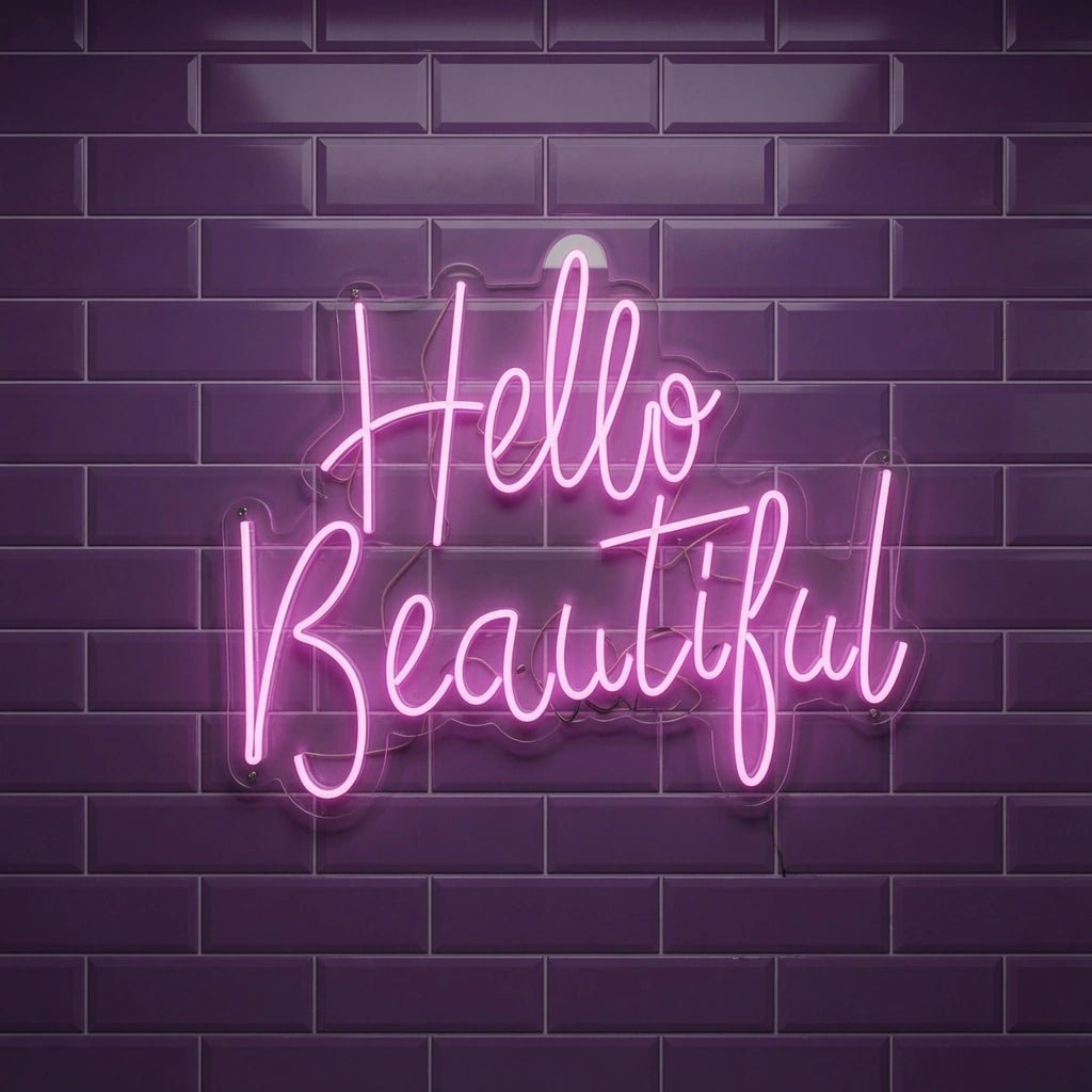 Hello Beautiful Wall Decor LED Neon Sign - Shineneon