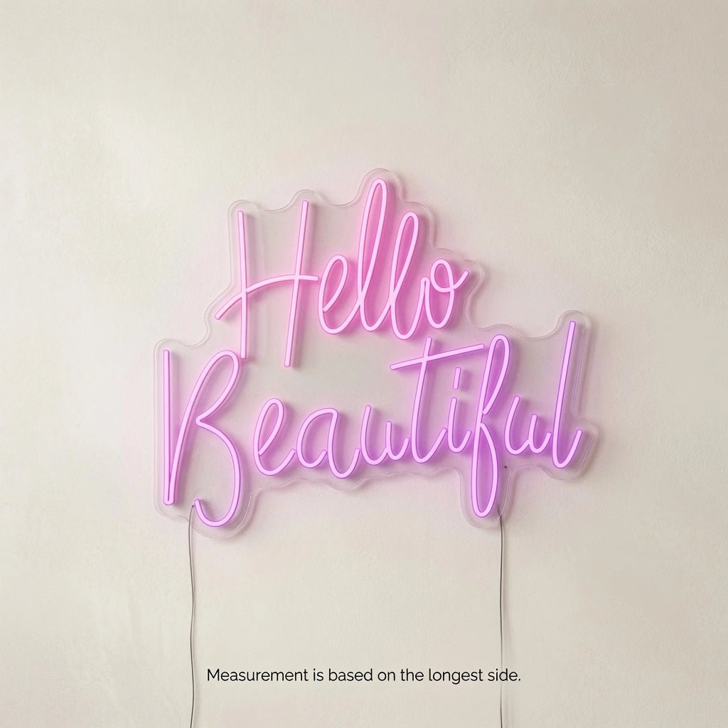 Hello Beautiful Wall Decor LED Neon Sign - Shineneon