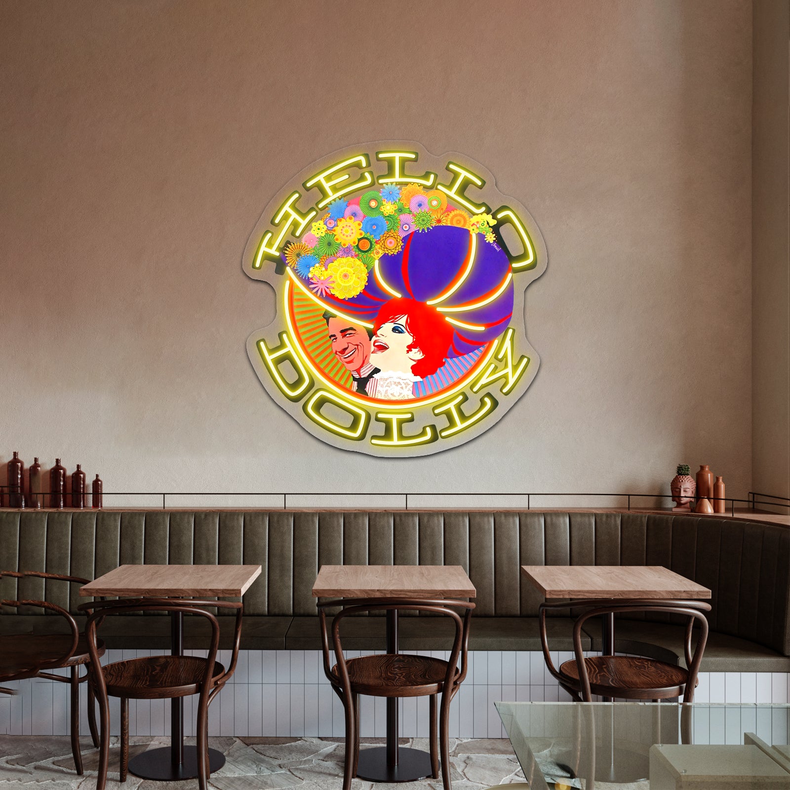 Hello Dolly Romantic Comedy Essential Artwork Large Neon Signs