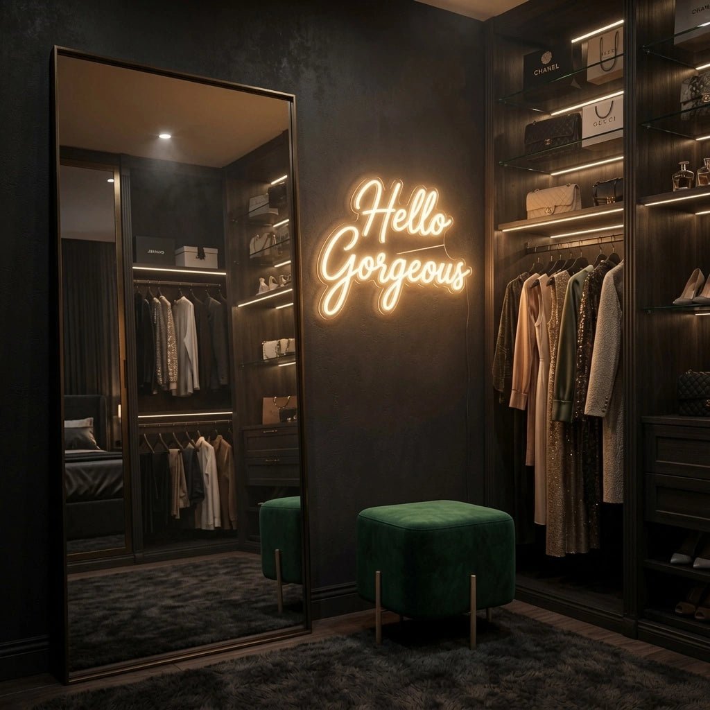 Hello Gorgeous Bedroom Decor LED Neon Sign - Shineneon
