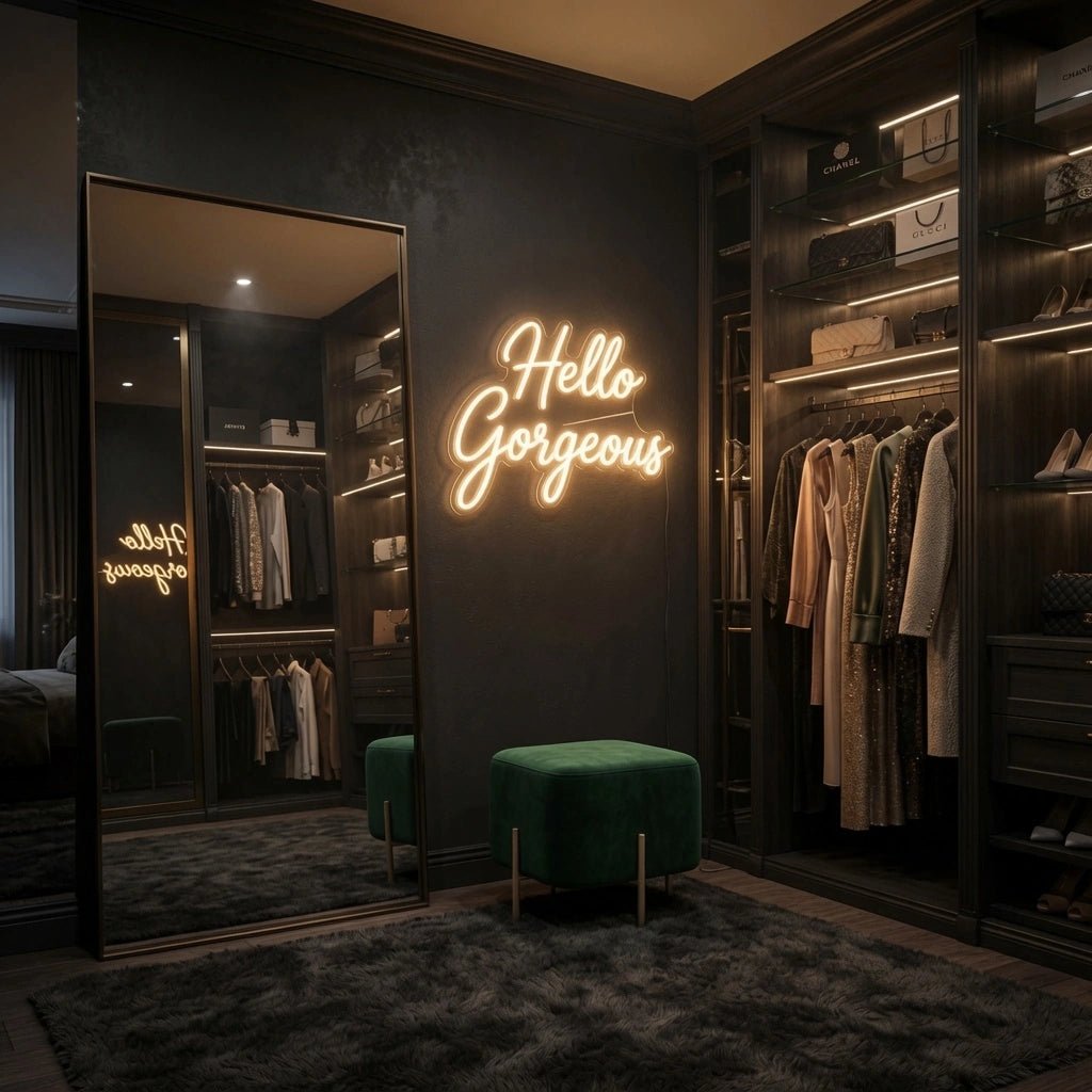 Hello Gorgeous Bedroom Decor LED Neon Sign - Shineneon