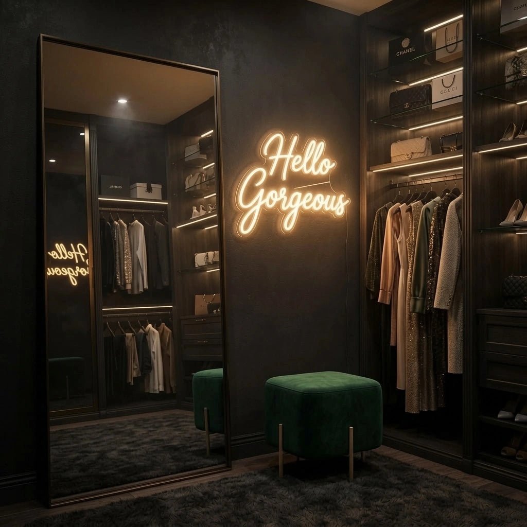 Hello Gorgeous Bedroom Decor LED Neon Sign - Shineneon