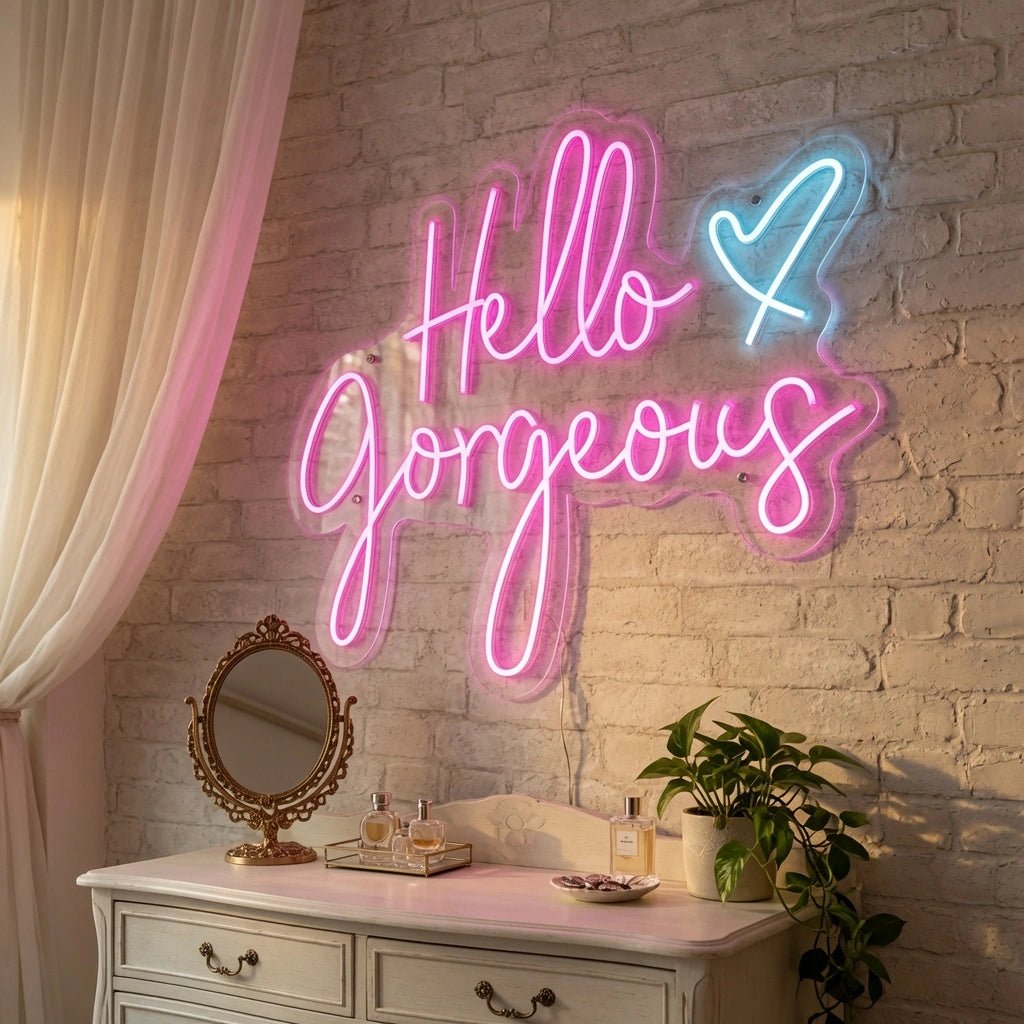 Hello Gorgeous Business Wall Decor LED Neon Sign - Shineneon