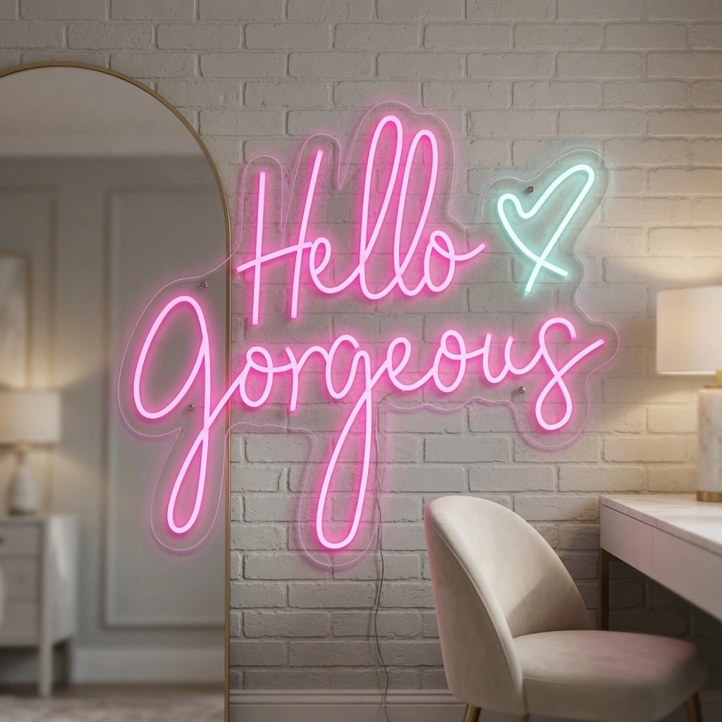 Hello Gorgeous Business Wall Decor LED Neon Sign - Shineneon