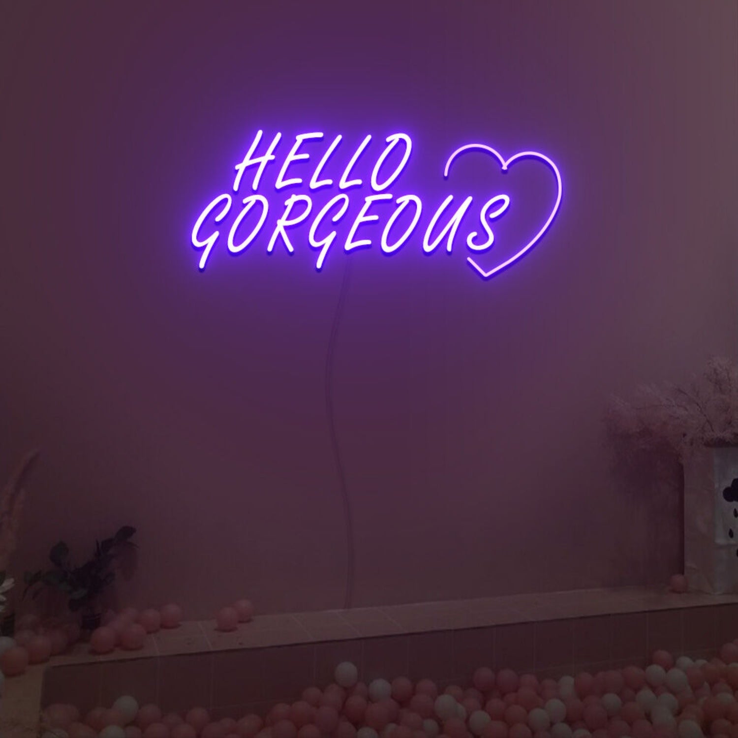 Hello Gorgeous Led Neon Sign Fashion Custom Led Neon Sign | Shineneon