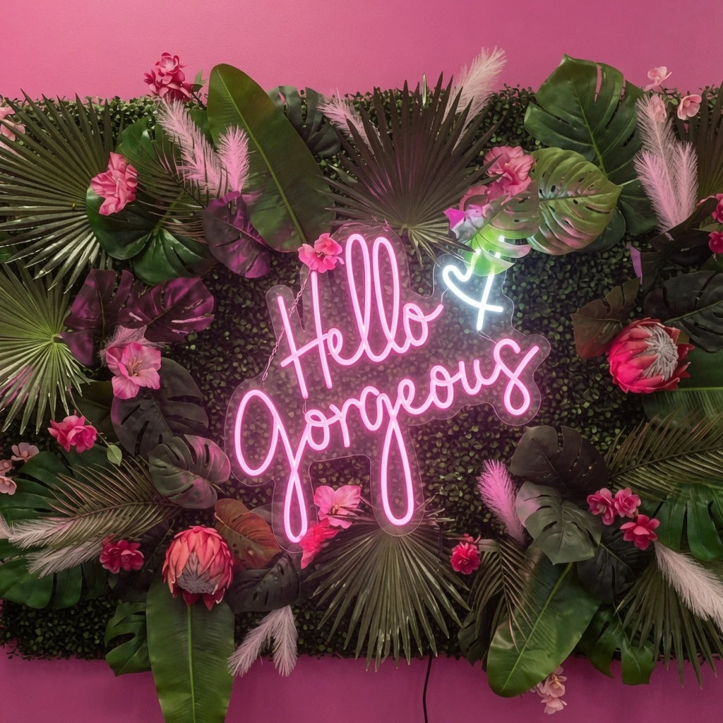 Hello Gorgeous LED Neon Sign Home Art - 01 Original Product Image