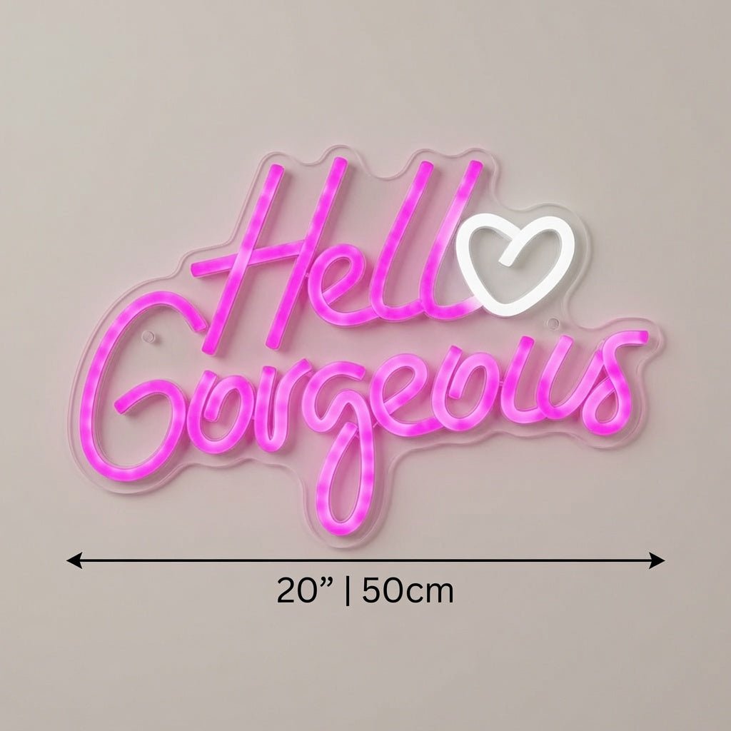 Hello Gorgeous LED Neon Sign Home Decor - Shineneon