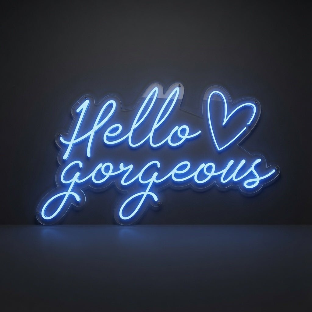 Hello Gorgeous LED Neon Sign Home Wall Art Wall Neon Sign - Shineneon