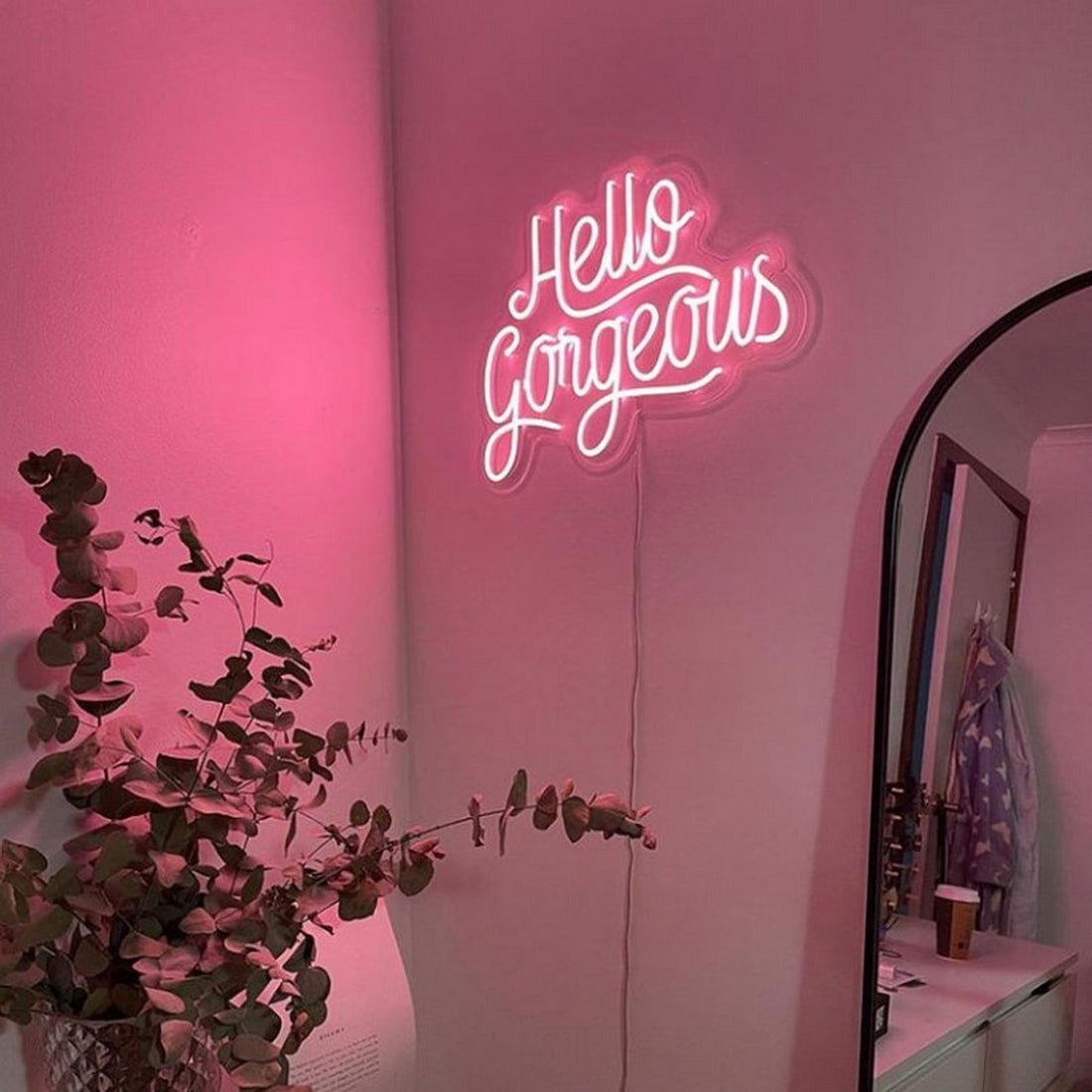 Hello Gorgeous Led Sign Business Neon Sign For Home - Shineneon