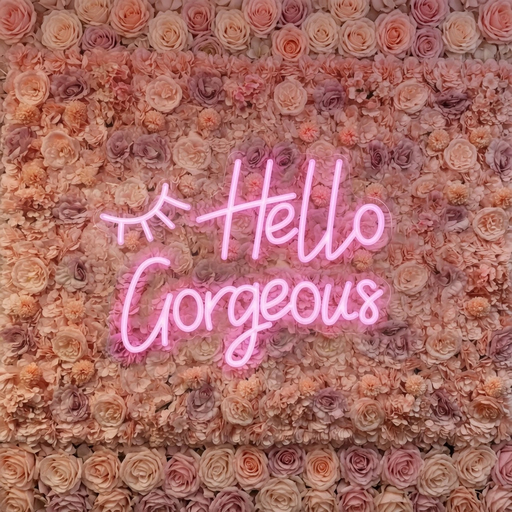 Hello Gorgeous Room Decor LED Neon Sign Wall Neon Sign - 01 Original Product Image
