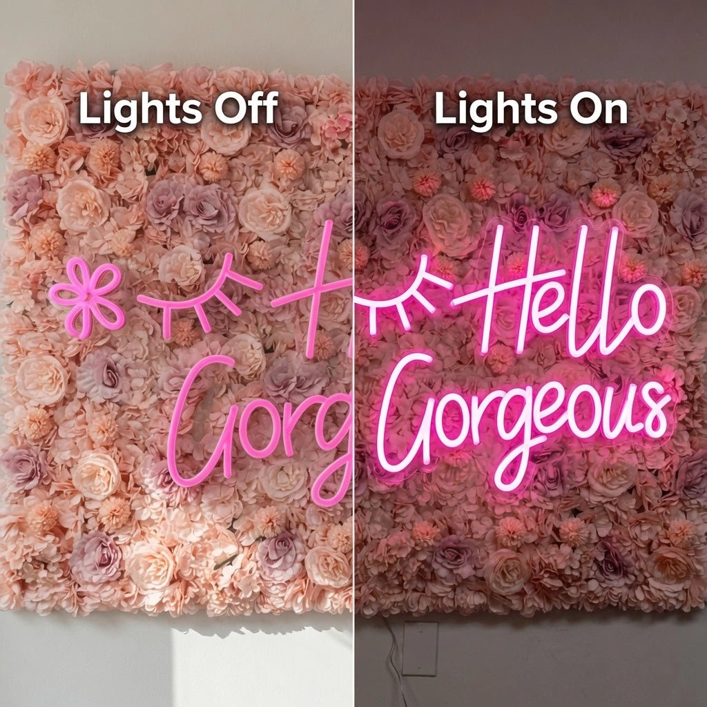 Hello Gorgeous Room Decor LED Neon Sign Wall Neon Sign - Shineneon