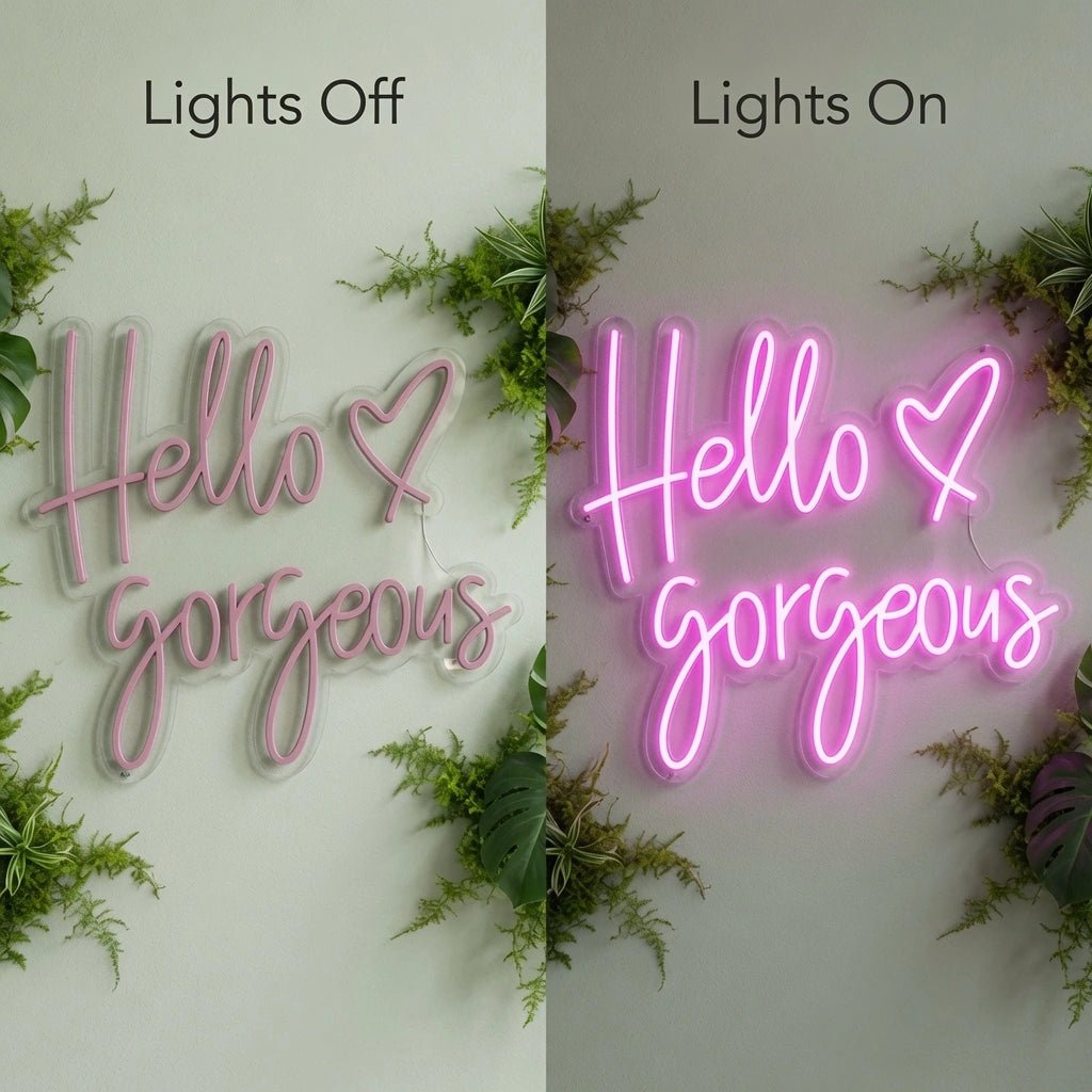 Hello Gorgeous Shop Wall Decor LED Neon Sign - Shineneon