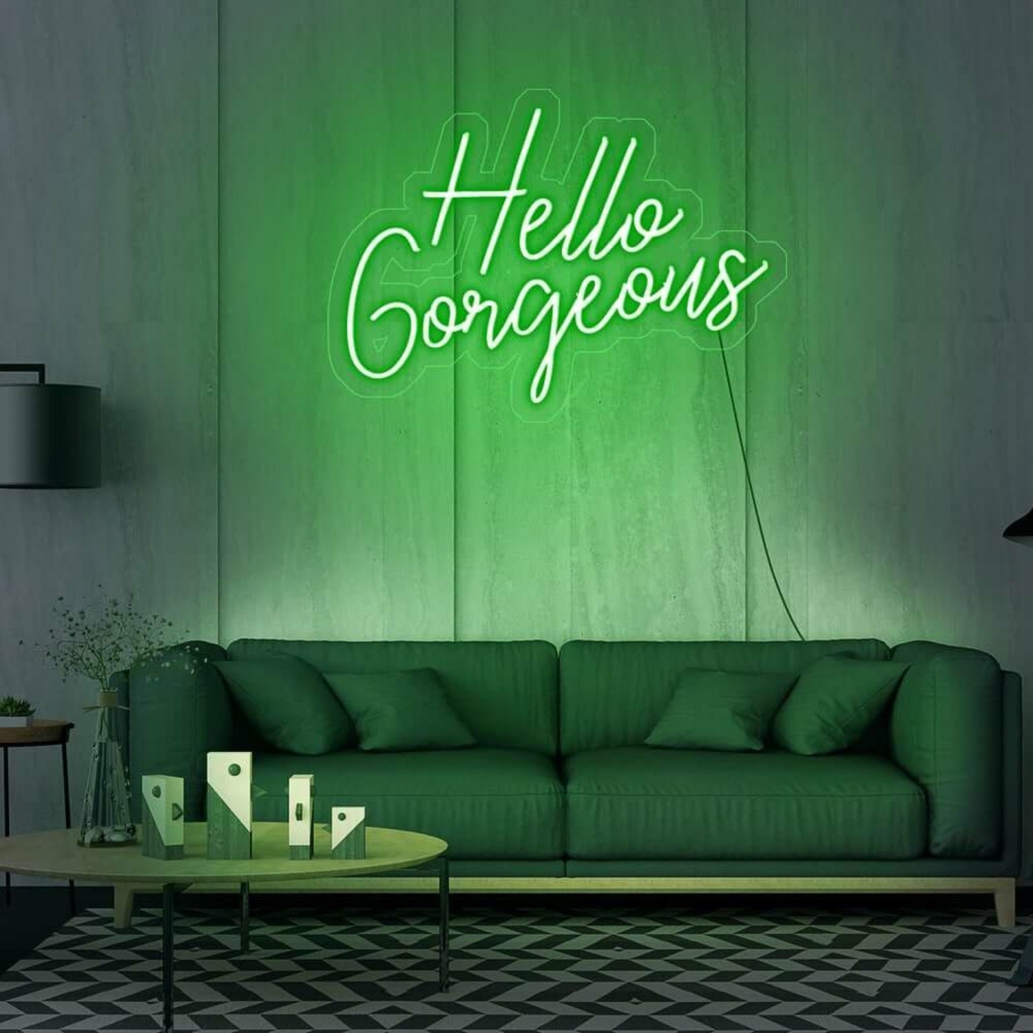 Hello Gorgeous V2 Led Neon Sign For Positive And Stylish Spaces | Shineneon