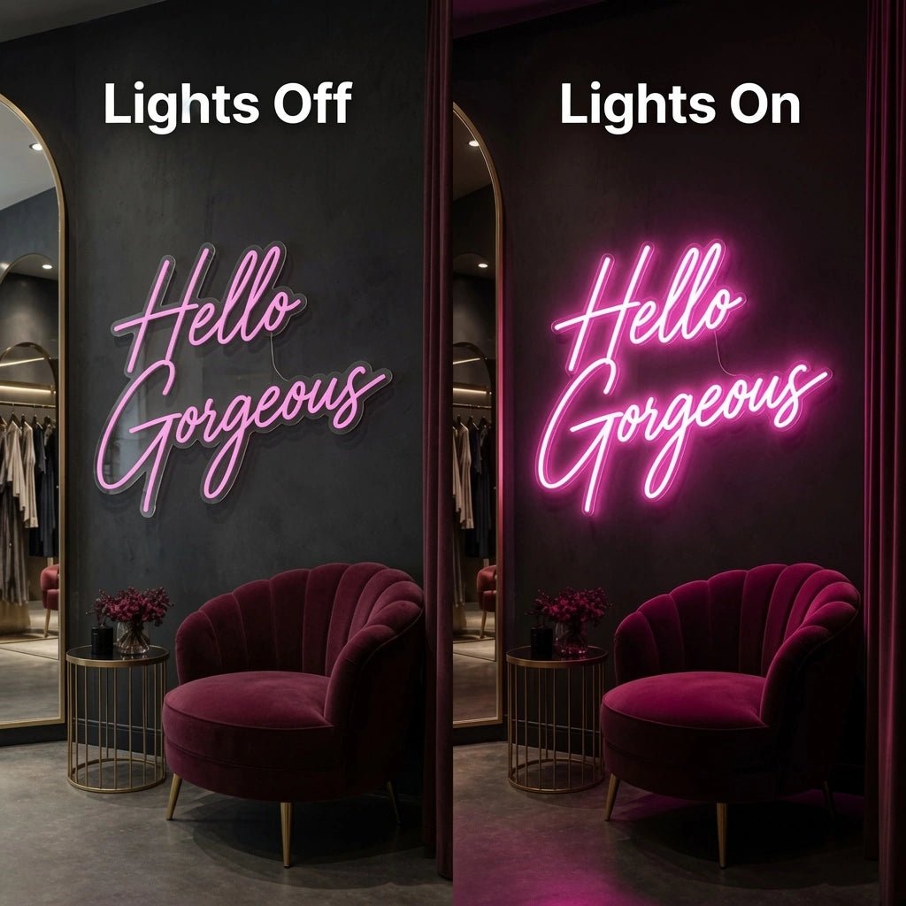 Hello Gorgeous Wall Art LED Neon Sign - Shineneon