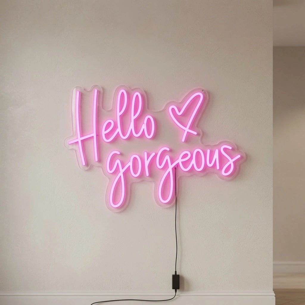 Hello Gorgeous Wall Art LED Neon Sign Wall Neon Sign - Shineneon