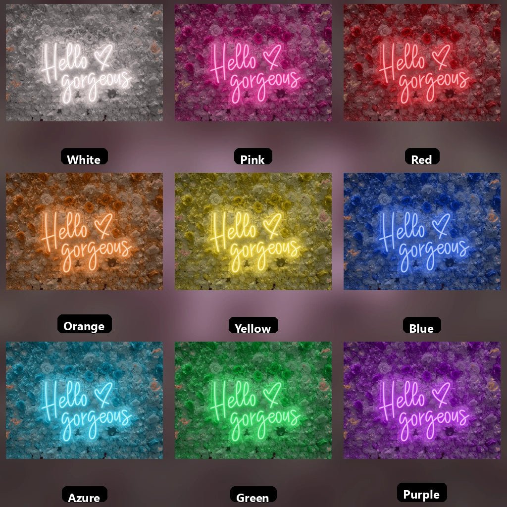 Hello Gorgeous Wall Art LED Neon Sign Wall Neon Sign - Shineneon