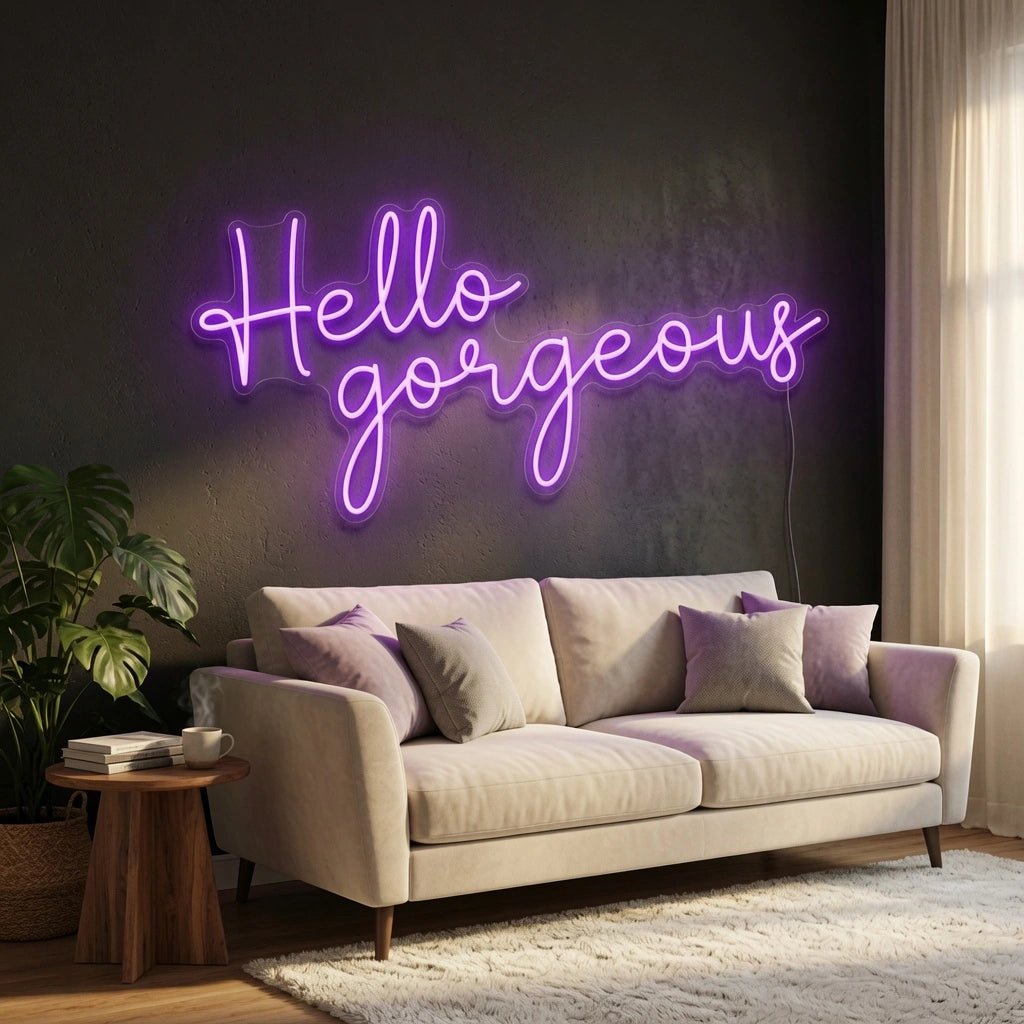 Hello Gorgeous Wall Decor LED Neon Sign Wall Neon Sign - Shineneon