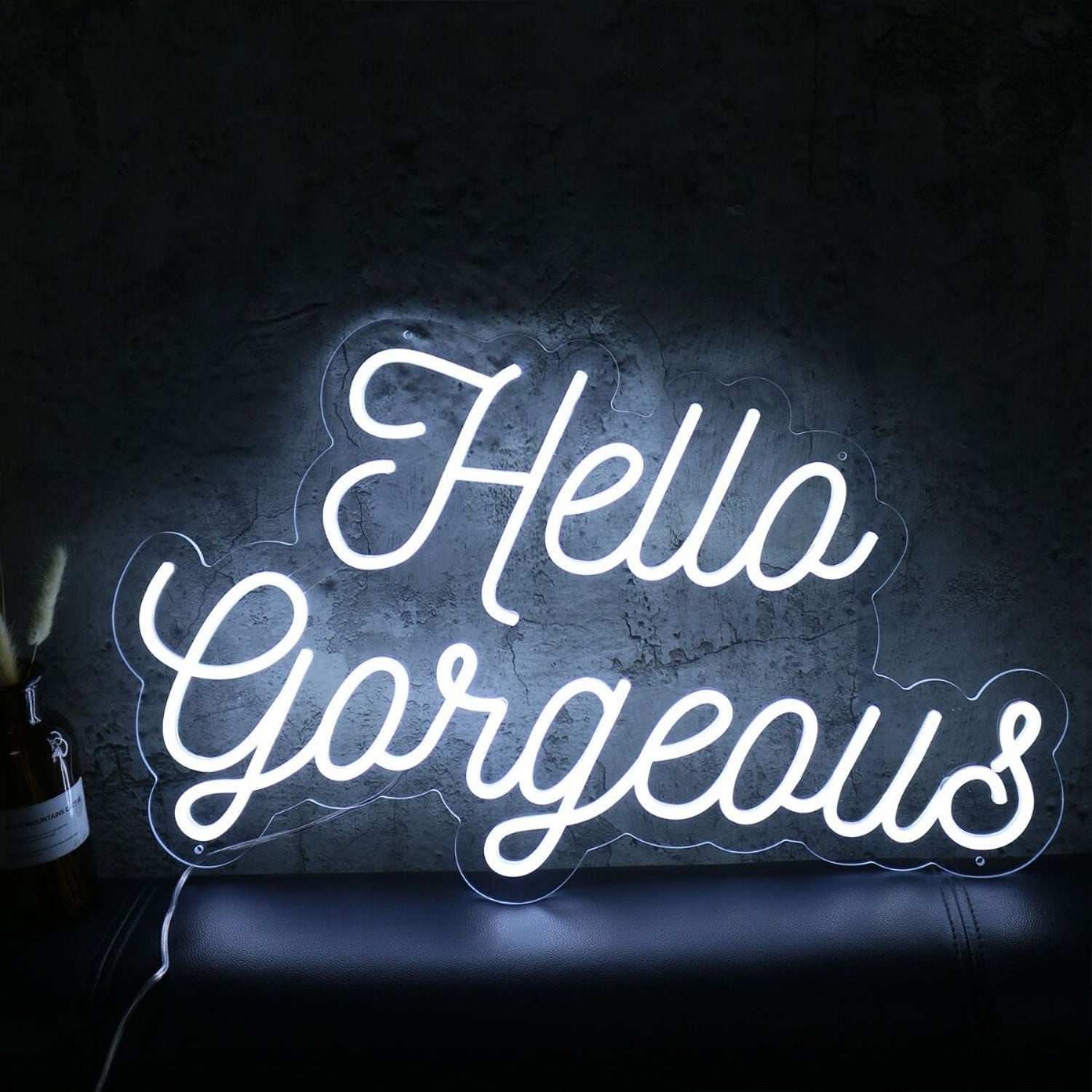 Hello Gorgeous White Led Neon Sign - Shineneon