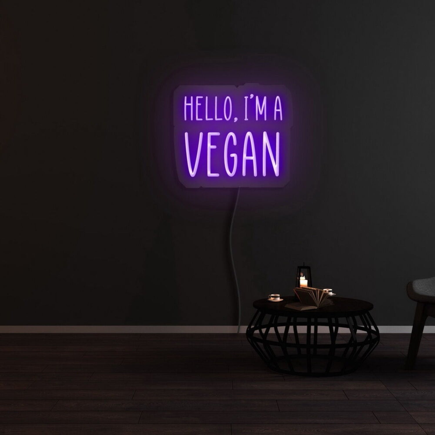 Hello I Am A Vegan Led Neon Sign - Shineneon