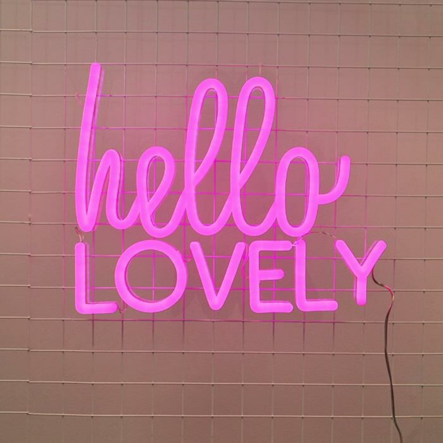 Hello Lovely Led Neon Sign Adds A Welcoming Feel To Any Home | Shineneon