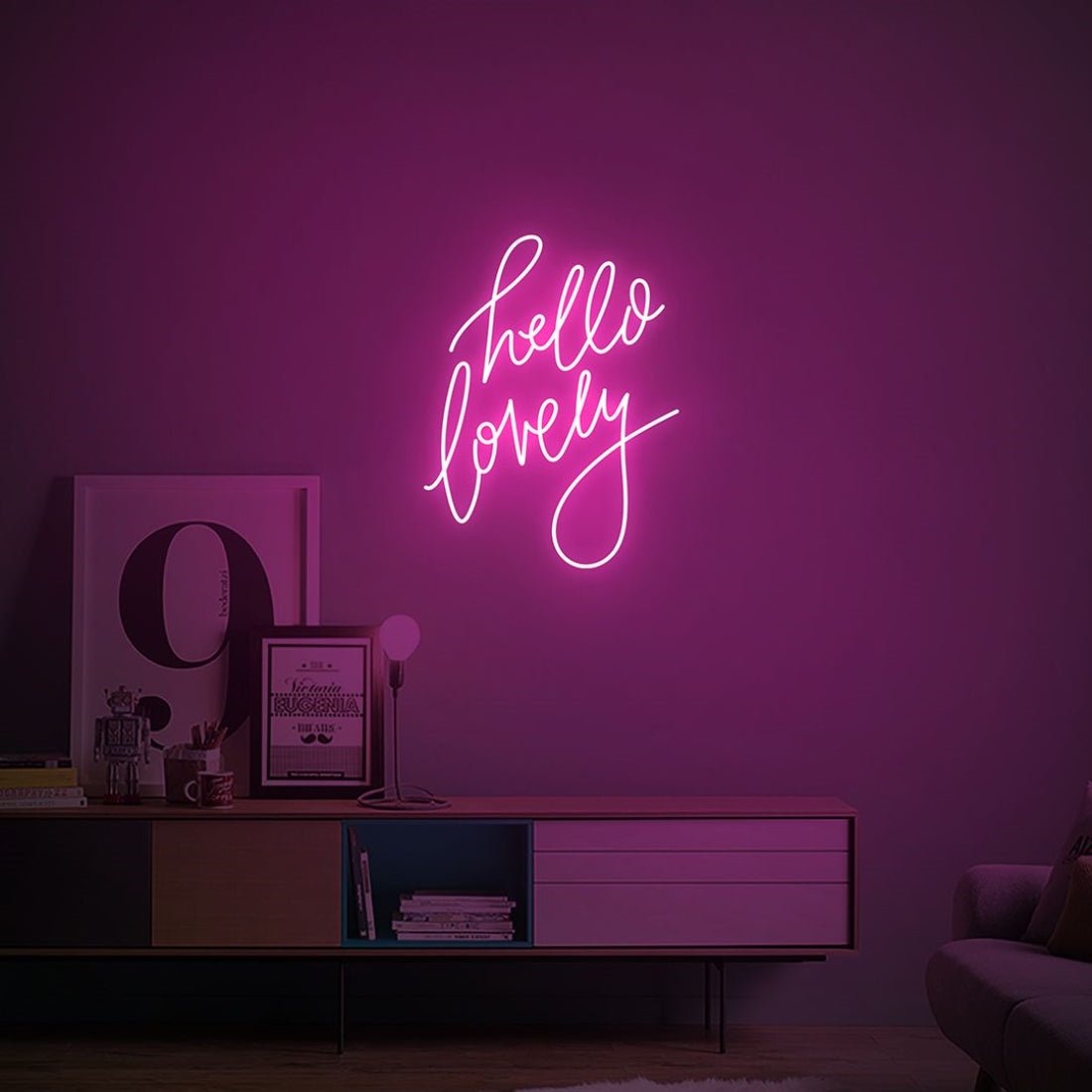 Hello Lovely Led Sign Business Neon Sign - Shineneon