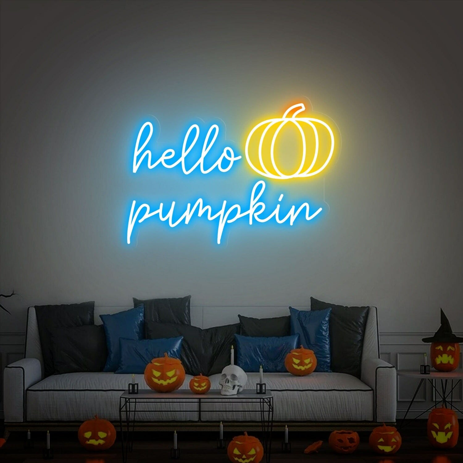 Hello Pumpkin Led Neon Sign Welcome Sign Event Decor | Shineneon