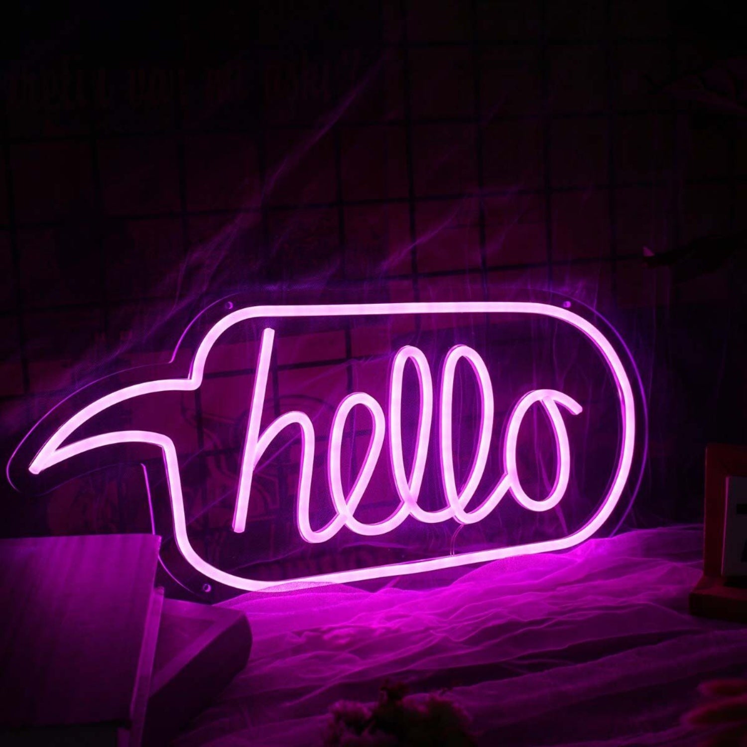 Hello Purple Custom Led Neon Sign - Shineneon