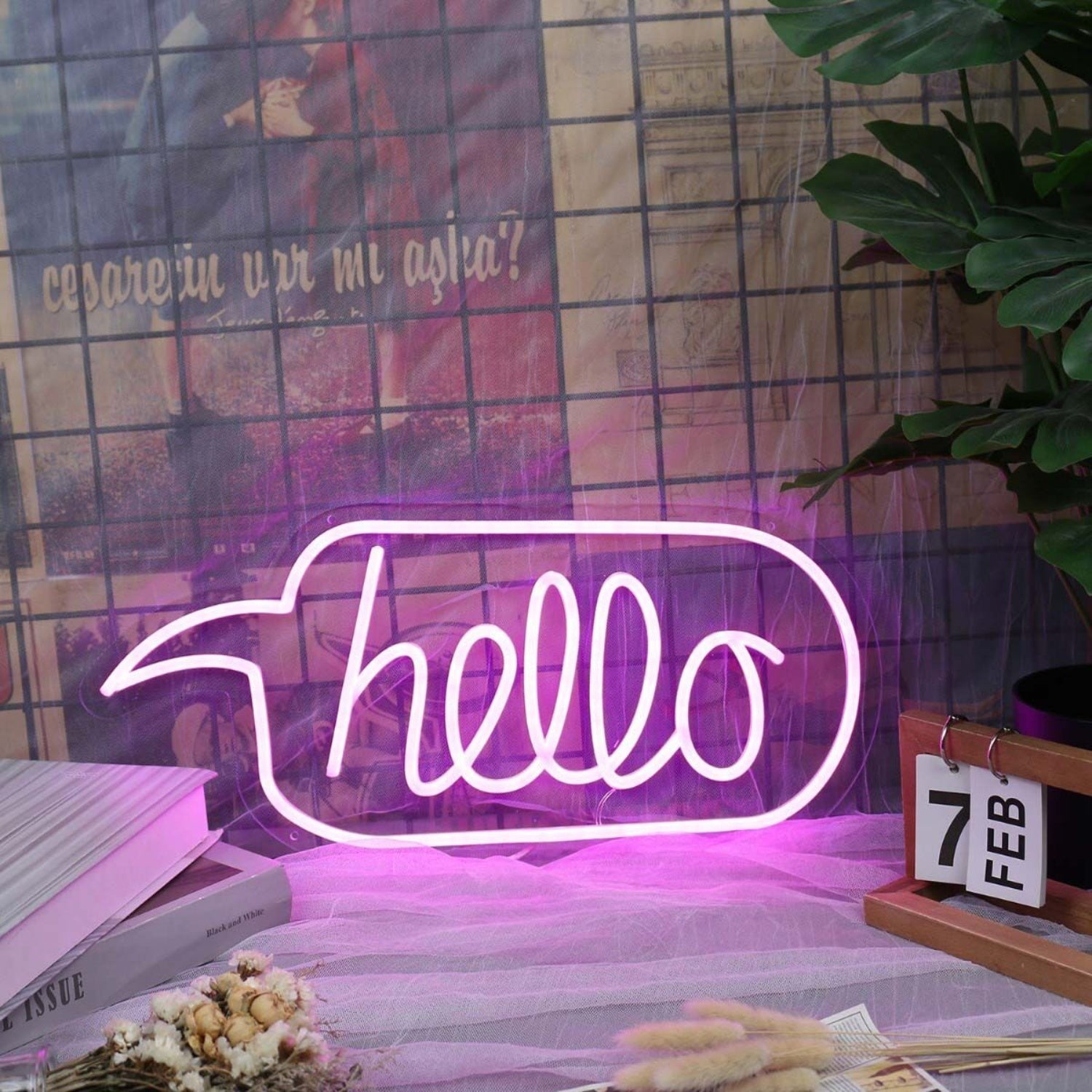 Hello Purple Custom Led Neon Sign - Shineneon