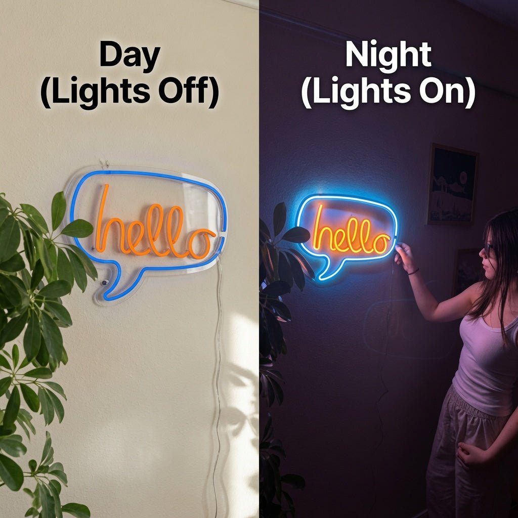 Hello Script Wall Decor LED Neon Sign - Shineneon