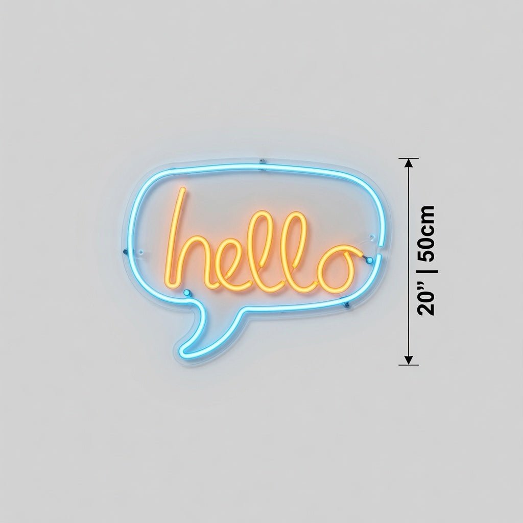 Hello Script Wall Decor LED Neon Sign - Shineneon