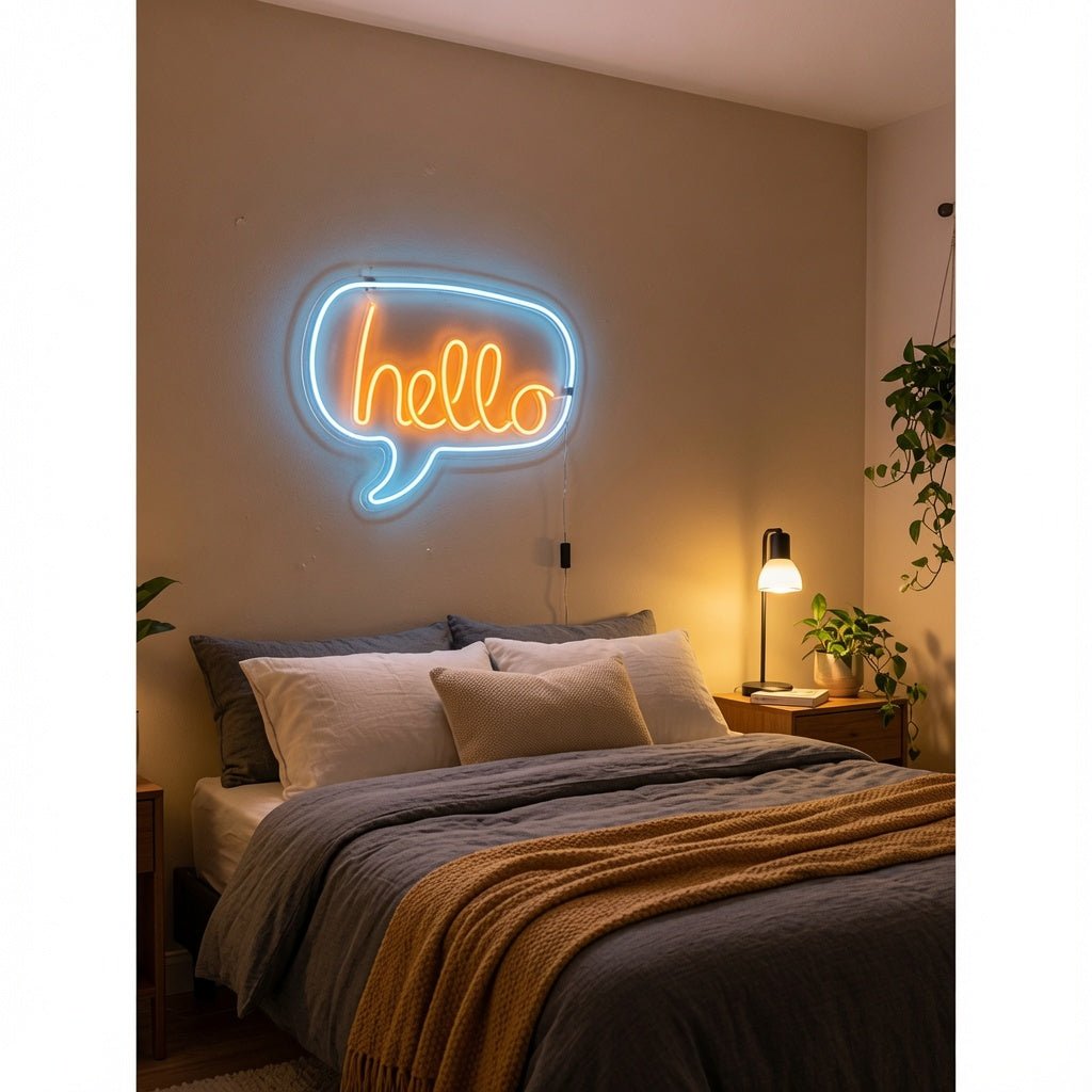 Hello Script Wall Decor LED Neon Sign - Shineneon