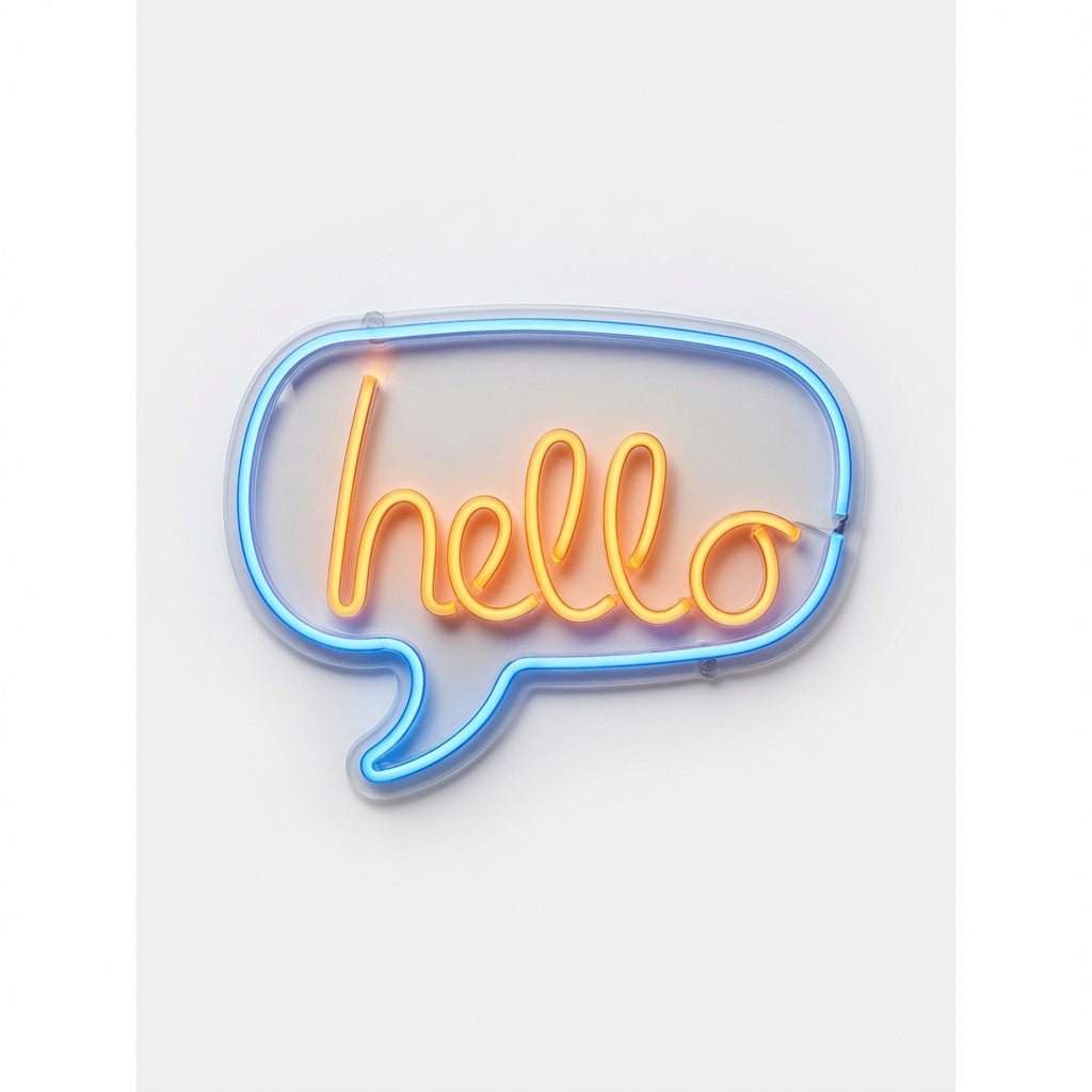 Hello Script Wall Decor LED Neon Sign - Shineneon