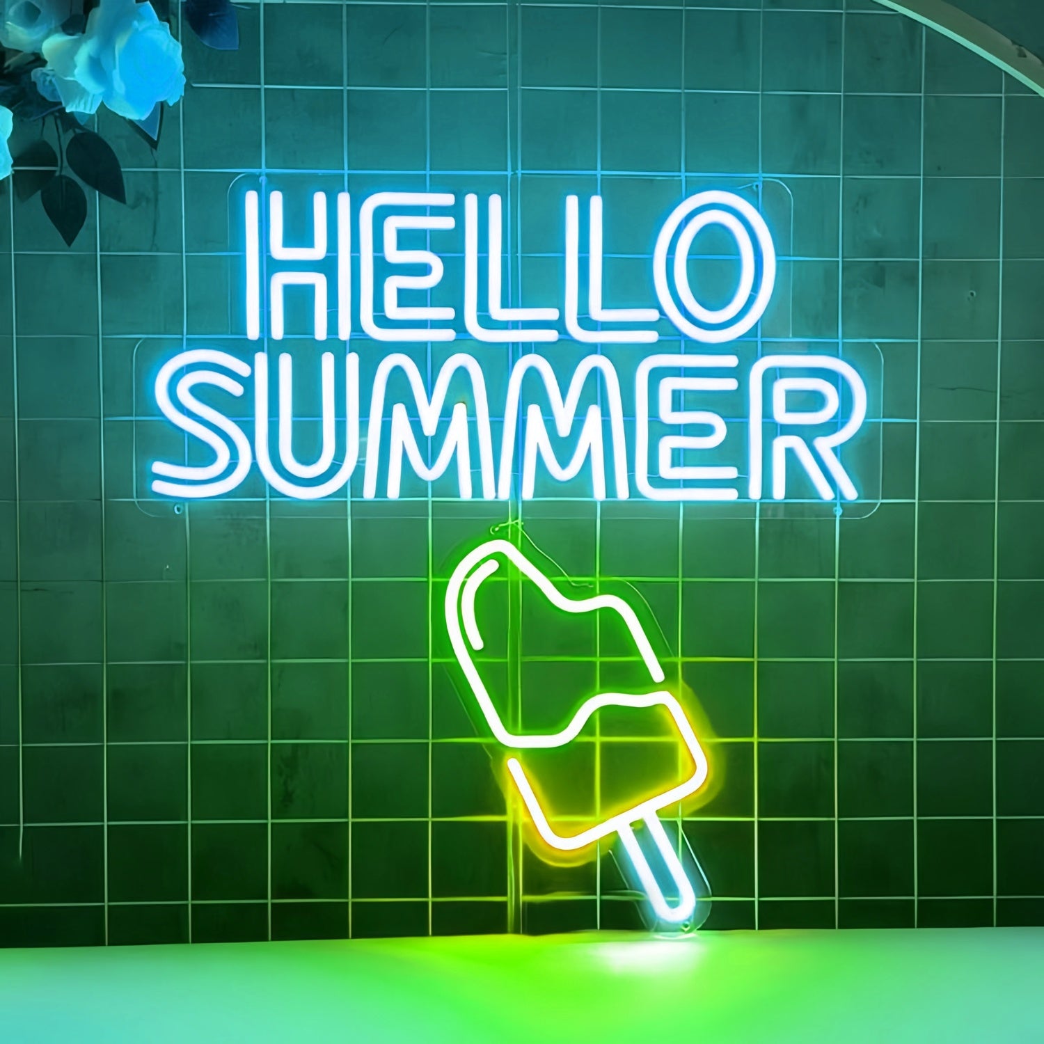 Hello Summer Popsicle Ice Cream Neon Sign | Shineneon