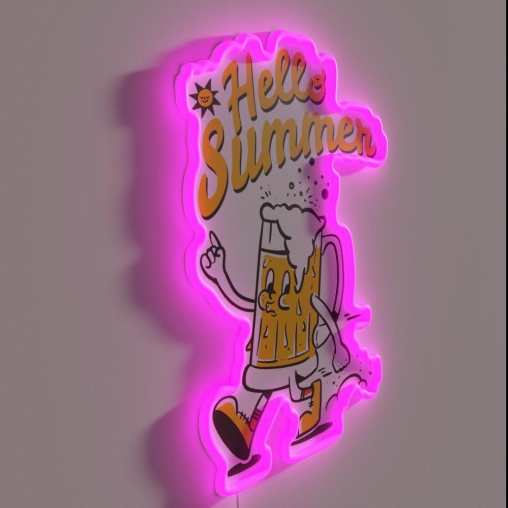 Hello Summer Rgb Led Neon Sign - Shineneon