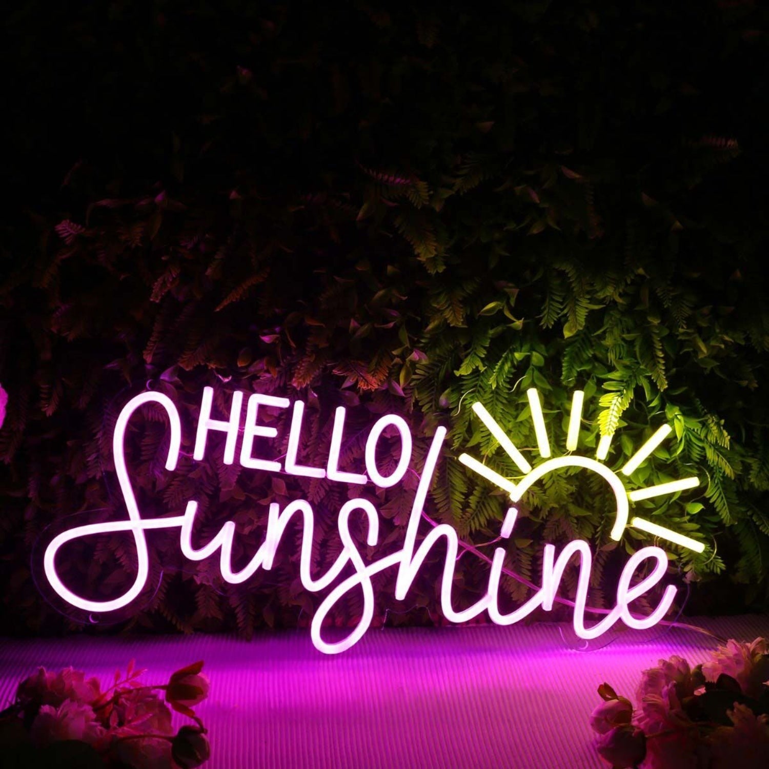 Hello Sunshine Pink Custom Led Neon Sign | Shineneon
