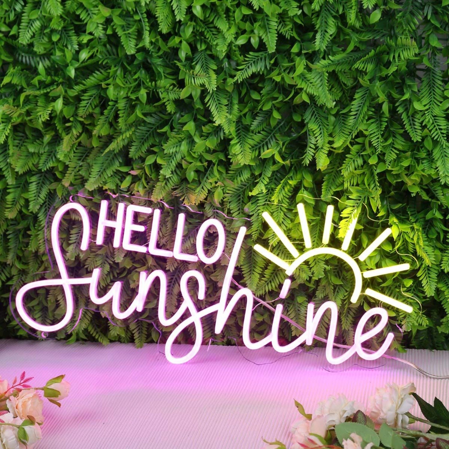 Hello Sunshine Pink Custom Led Neon Sign | Shineneon