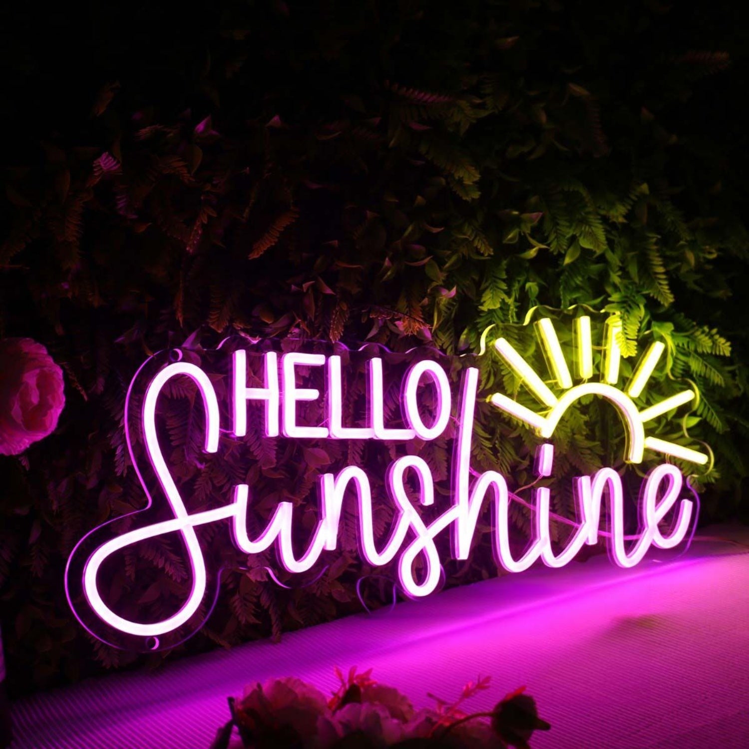 Hello Sunshine Pink Custom Led Neon Sign | Shineneon
