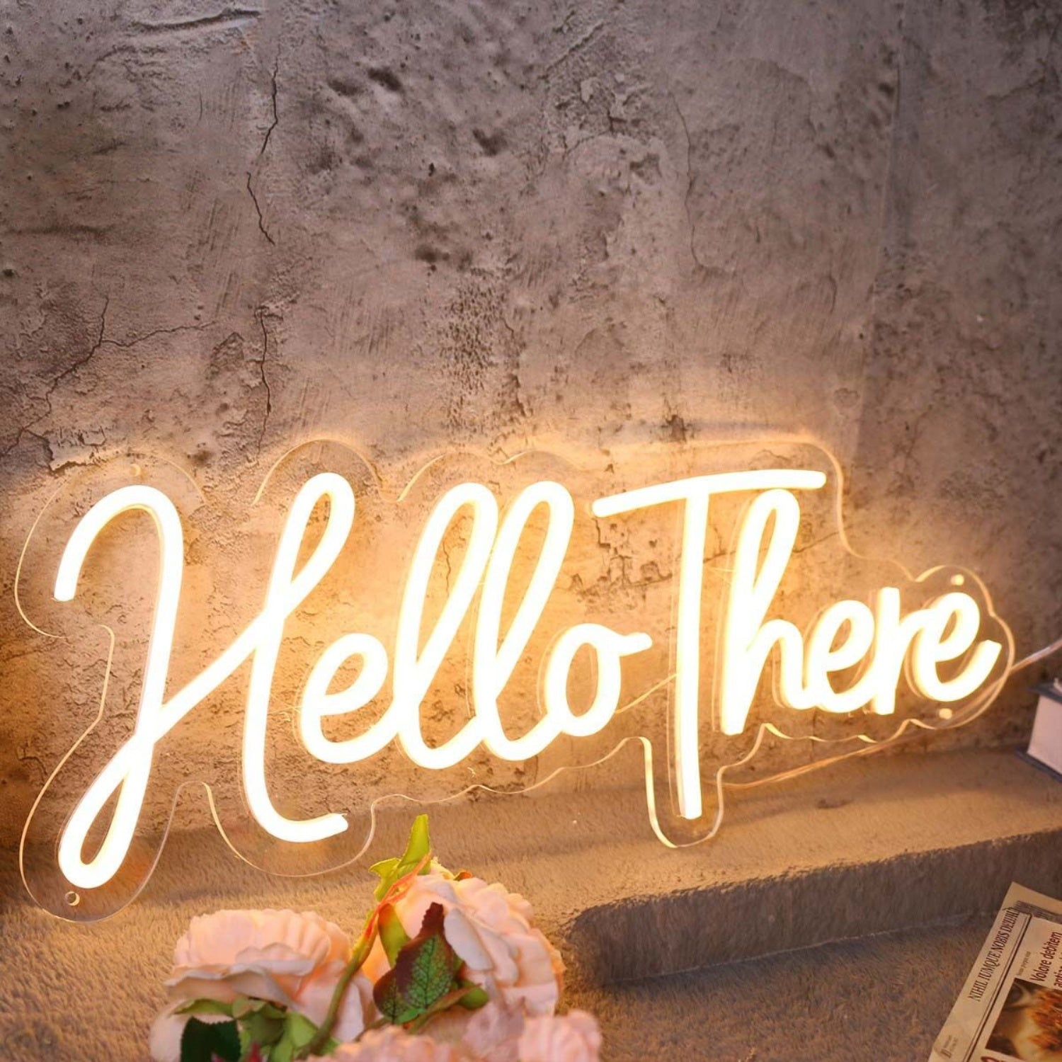 Hello There Yellow Led Neon Sign - Shineneon