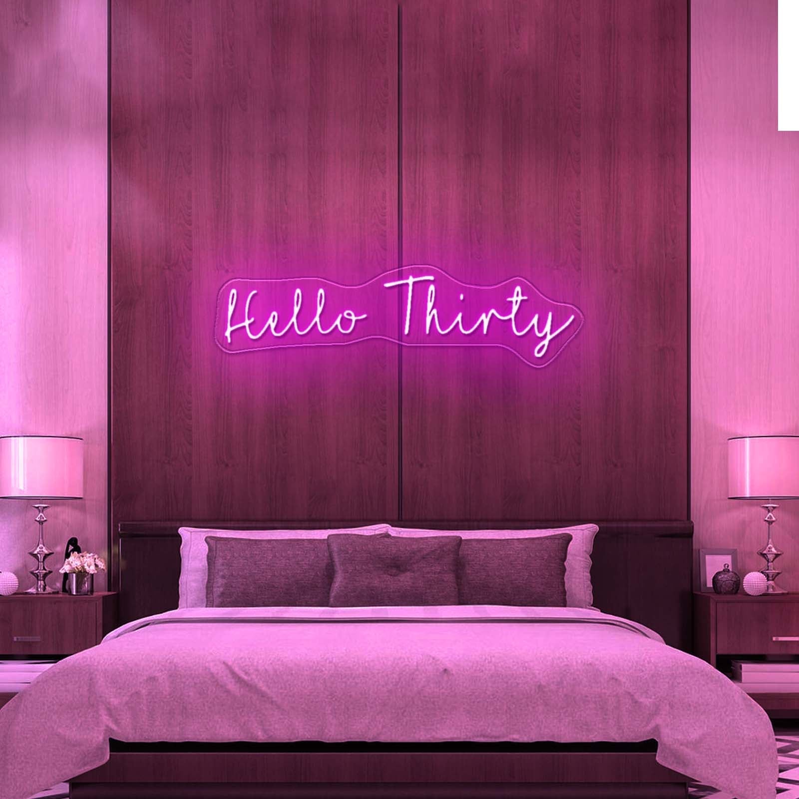 Hello Thirty Neon Sign Custom Neon Signs - Shineneon