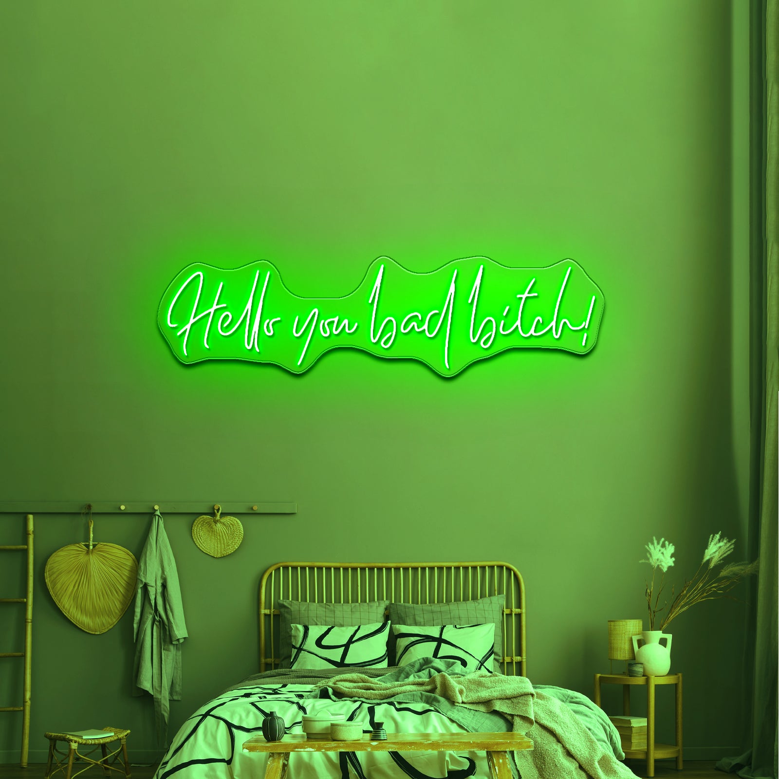 Hello You Bad Bitch Neon Signs For Wall Decor - LED neon sign view 9