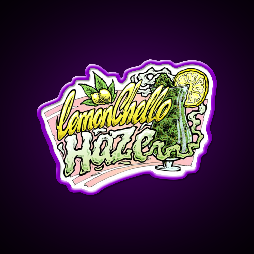 Hemp Inspired Green Leaf Led Neon Sign Bedroom Decor Rgb Color