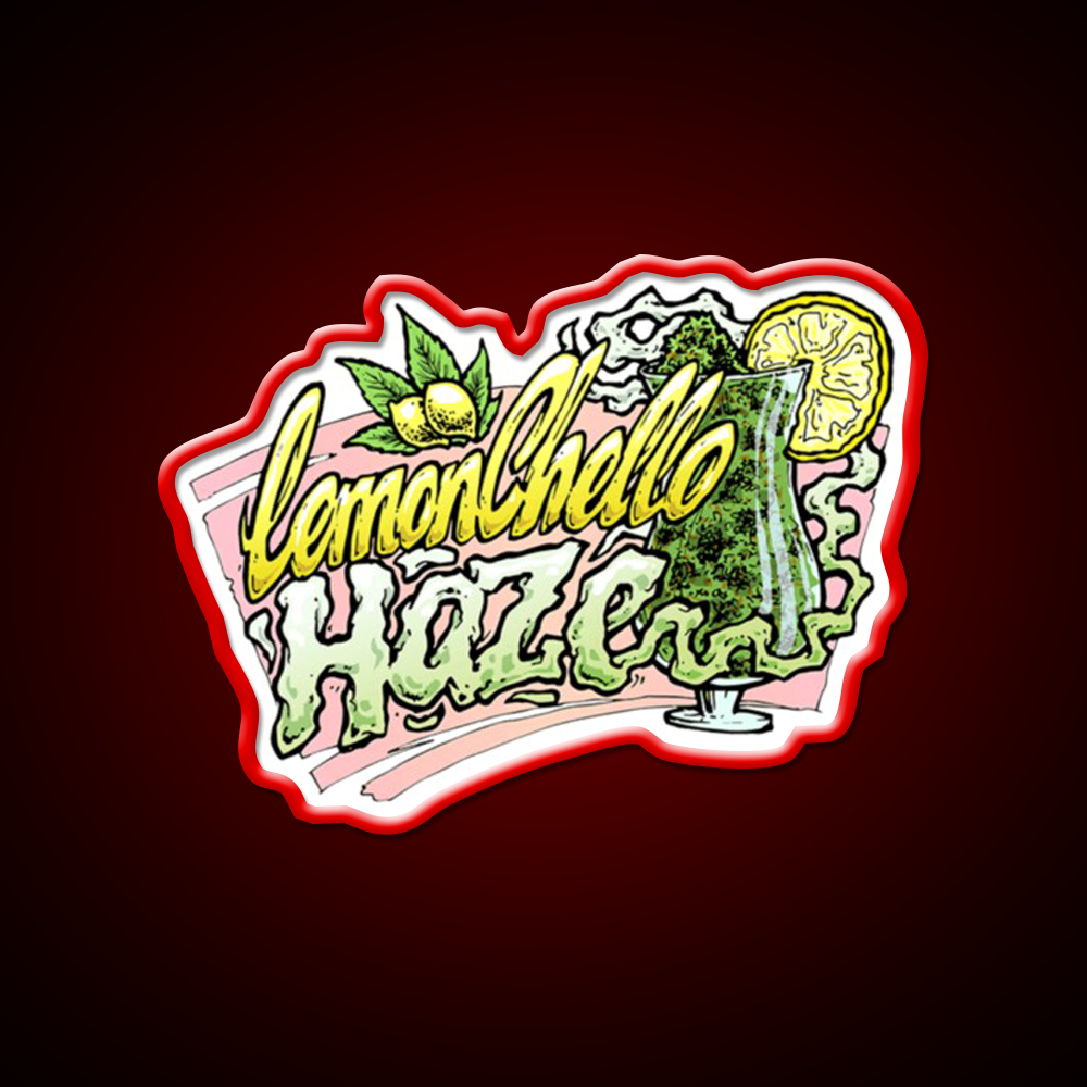 Hemp Inspired Green Leaf Led Neon Sign Bedroom Decor Rgb Color