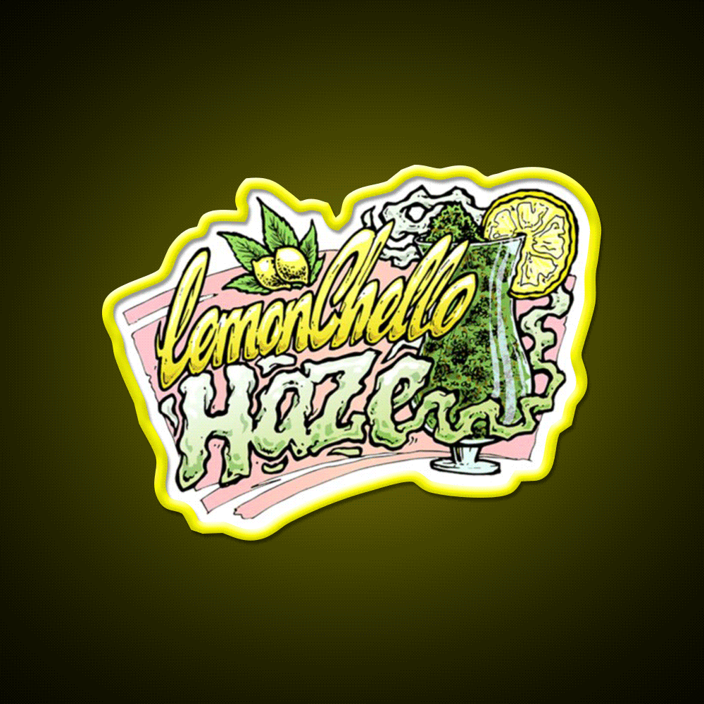 Hemp Inspired Green Leaf Led Neon Sign Bedroom Decor Rgb Color