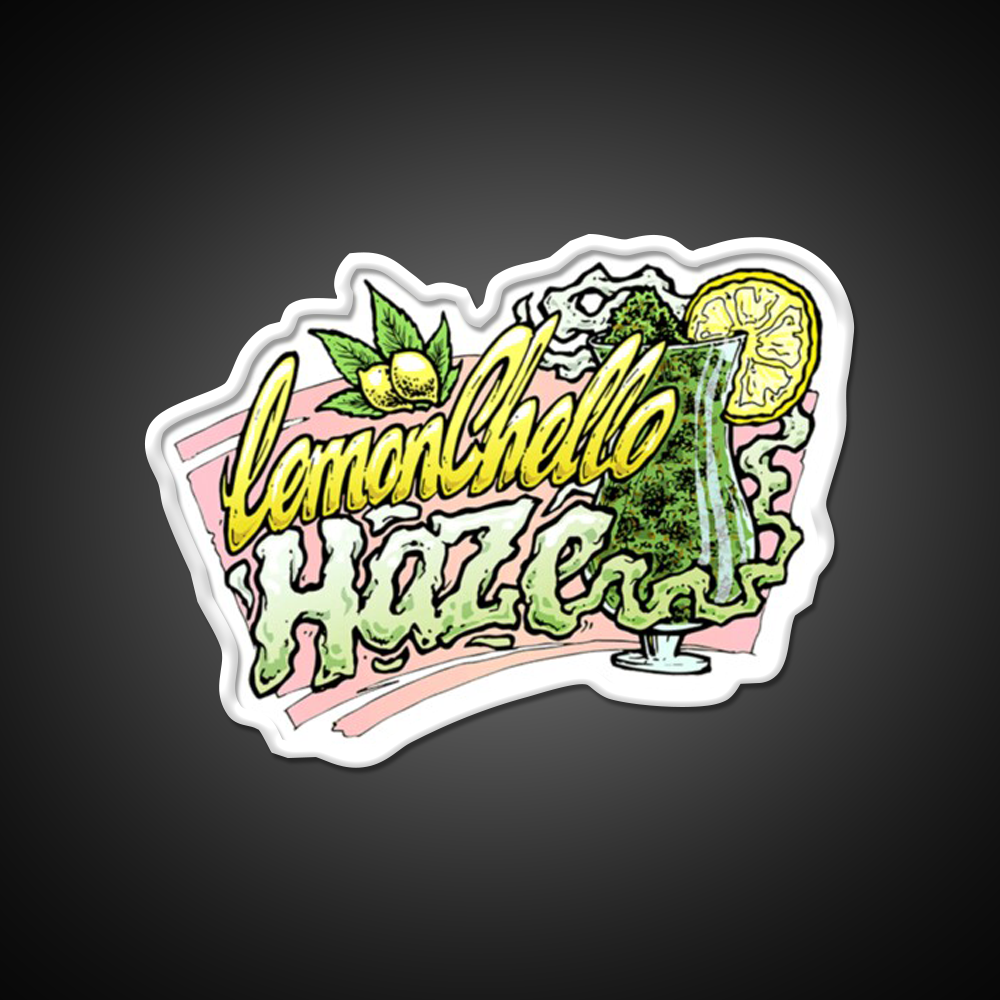 Hemp Inspired Green Leaf Led Neon Sign Bedroom Decor Rgb Color