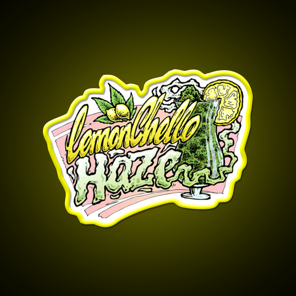 Hemp Inspired Green Leaf Led Neon Sign Bedroom Decor Rgb Color